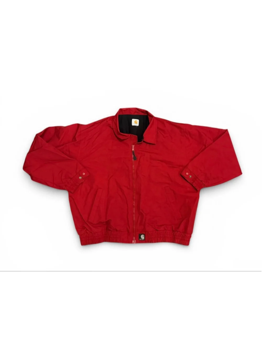 Vintage 90s Carhartt Red Bomber Jacket Men’s XL Workwear Full Zip USA Style